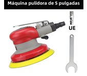 HIFESON 5/6 inch Pneumatic Air Orbital Sander 125/150mm Air Sanding Machine Polisher Air Tool Car Woodworking Metal Polishing