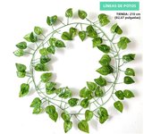 2.1M Artificial IVY Leaf Rattan Faux Grape Sweet Vines Small Green Leaves Plant Garland IVY Creeper Wreath Home Restaurant Decor