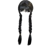 Girl Princess Elsa Anna Wig Kid Halloween Party Carnival Disguised Belle Wednesday Mermaid Rapunzel Aurora Snow White Ariel Hair