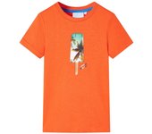 Camiseta Infantil Naranja Dark 116