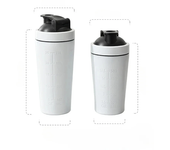 500ML/750ML Stainless Steel Protein Powder Shaker Bottle with Steel Ball and Scale Leak Proof Gym Fitness Sport Whey Shakes Cup