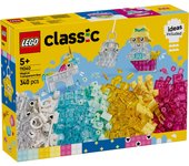 LEGO CLASSIC - CAJA DE MAGIA TRANSPARENTE, 11040, Tienda con licencia oficial