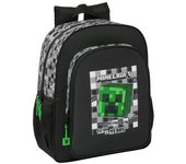 Mochila Minecraft Junior Adaptable a Carro 38x32x12 cm, Safta - Kiglam