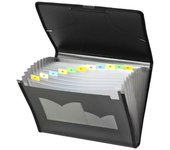 Carpeta Clasificadora Carchivo Dune Negro Din A4 24,5 x 33,5 x 4 cm