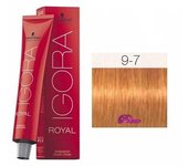Tinte Igora Royal 9-7 Rubio Muy Claro Cobrizo 60 ml. Schwarzkopf
