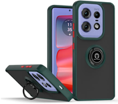 Armor Matte Case For Motorola Moto Edge 50 Pro Fusion Ultra Edge 2024 Cover Ring Magnetic Holder Stand Shockproof Coque Fundas