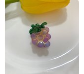 1 cartoon fruit acetate hairpin cute little grab strawberry lemon Cherry grape bangs broken hairpin top clip hair accessories