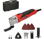 Herramienta Multifuncion Oscilante 300 Watt. Con Accesorios 23.000 R.P.M. Variador Velocidad, Cambio Rapido Hoja, Cortar, Lijar