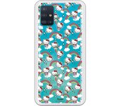 Funda original compatible con Samsung Galaxy A51 - Hello Kitty Arcoiris y Poses