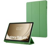 Tumundosmartphone Funda con tapa Smart para Samsung Galaxy Tab A9+ Plus color Verde