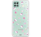 Funda original compatible con Samsung Galaxy A22 5G - Hello Kitty Patron Flower