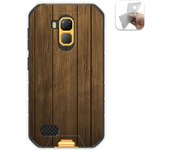 Tumundosmartphone Funda Gel Tpu para Ulefone Armor X7 / X7 Pro diseño Madera Dibujos