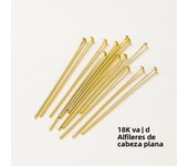100pcs/lot 14K 18K Gold Plated 16-50mm Ball Head Pins DIY Jewelry Making Findings Brass Metal Flat Head Eye Head Pins Supplies