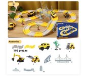 Kids Electric Track Toy Engineering Mini Car Set Puzzle Boy Toys Track Car Train Toys for Children Birthday Christmas Gifts