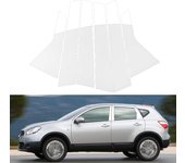 Car Window Trim Pillar Posts Sticker Cover Door Decal Accessories Fit For Nissan Qashqai J10 2008 2009 2010 2011 2012 2013