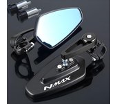 For YAMAHA NMAX N MAX N-MAX 155 250 400 125 1 Pair Motorcycle Rearview Mirrors Universal Scooter Bar Handlebar Mirror