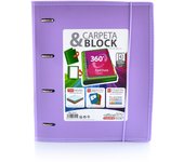 Office Box Carpeta & Block A4 Colorline en Polipropileno con Cierre de Gomas