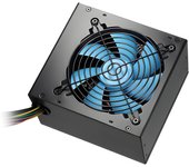 Coolbox powerline black 500 fuente de alimentacion 500w atx - ventilador 120mm- cables mallados