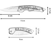 Stainless Steel Keychain Folding Knife, Outdoor Carrying Knife, Mirror, Sharp Pocket Knife, Fruit Knife
