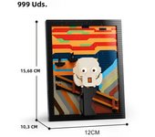 Creative Van Gogh Sunflowers World Famous Painting The Scream Picture Art Building Blocks Micro Bricks Home Decoration Toys Gift