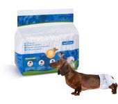 Nobleza 12x Pañales para Perros Desechables Hembra Cachorro Entrenamiento Pañales Súper Absorbente Envolturas para Mascotas Paquete de 12