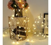 USB battery power star string lamp LED fairy lamp Christmas wreath birthday outdoor wedding party camping home decoration
