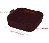 1PC Reusable Airfryer Pan Liner Accessories Silicone Air Fryers Oven Baking Tray Pizza Fried Chicken Airfryer Silicone Basket