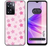 Funda Silicona para Oppo A57s diseño Flores Dibujos