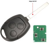 jingyuqin 3 Buttons Remote Key 315/433Mhz For Ford Focus Fiesta Fusion C-Max For Mondeo Galaxy C-Max S-Max With ID60 4D63 Chip