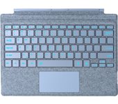 1089D For Microsoft Surface Pro 7+ / 7 / 6 / 5 / 4 / 3 Colorful Backlit Tablet Bluetooth Keyboard wi