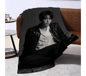 Kpop Singer Sofa Baby Blankets for Bed Fleece Blanket Furry Throw Throws Double Fluffy Soft Decorative Custom Blanket