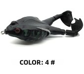 Goture Frog Type Topwater Lure Silicone Thunder Fishing Lure 8/9/10 CM Double Propeller Soft Bait Artificial Wobbler For Fishing