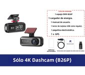 E-ACE Mini DashCam 4K Car Video Black Box Recorder Support 1080P Rear Camera WIFI GPS Parking Monitoring Night Vision CAR DVR