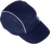Gorra de seguridad anticaídas, gorra de béisbol deportiva, protección para la cabeza, resistente a golpes, para trabajos de construcción, bricolaje, algodón, azul