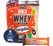 Only Whey Zero Conguitos White 500gr  BIG proteina concentrada + Barrita
