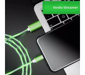 Glowing LED Light Charger USB Type C Cable for Xiaomi Redmi Samsung Huawei P40 Pro OPPO Phone Accessories 5A Fast Charging Cord
