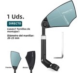 WEST BIKING Anti-Glare Bicycle Mirror Explosion-Proof Handlebar Rear View Mirror 360 Degree Rotation for Electric Scooter Bike