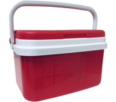 KROWN - Nevera Portátil Térmica, Rojo y Blanco, Polipropileno, Ideal Para Actividades al Aire Libre, Camping en el Jardín, Barbacoas, Picnic, Playa. Capacidad