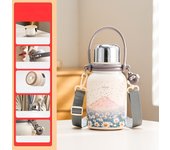 GIANXI Stainless Steel Vacuum Flasks Ice Cup Cold Insulation Cup Portable Cup Thermos Cup Brings High Capacity Thermo Bottle