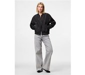 CAZADORA BOMBER MUJER CREMALLERA CUELLO REDONDO REGULAR FIT PIECES PCVIOLA NOOS 17154785