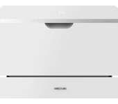 Lavavajillas mini Bolero Aguazero 2500 S-BI blanco de 6 servicios con funciones avanzadas y diseño elegante