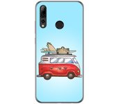 Tumundosmartphone Funda Gel Tpu para Huawei P Smart Plus 2019 diseño Furgoneta Dibujos