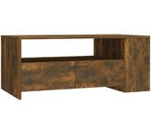 vidaXL Mesa de centro madera de ingeniería 102x55x42 cm Blanco, Gris sonoma, Negro Mesita de Salón o Comedor o Auxiliar Mesa de Café Meuble Salón
