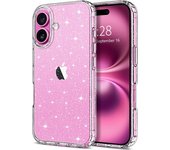 Clear Glitter Case For iPhone 16 Pro Max 15 Plus 14 13 Mini 12 11 SE 2022 2020 16Plus 16Pro Women Girls Phone Cover Accessories