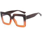 Trend Glasses Frame Square Large Frame Simple Flat Light Mirror Anti-blue Light Ins Concave Shape Glasses Frame Woman