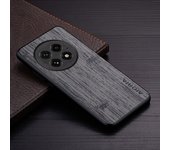 Case for OnePlus 13 funda bamboo wood pattern Leather new phone cover Luxury coque for OnePlus 13 case capa