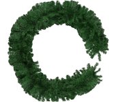 Tectake - Guirnalda de Navidad verde 2,7 m, Con lazo para colgar, Guirnalda muy bien confeccionada, Con mucho volumen, Frondoso, Trabajado con mucho detalle y fiel a la guirnalda natural