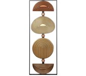 ORIGEN Home Decor Adorno pared madera Placas De Madera | Placa de Madera Multicolor Rectangular - 71x26x2cm 30906