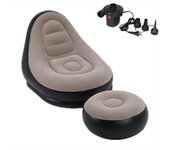 SSITO Sofá Inflable Cómodo Sofá Flocado Aire Portátil Camping