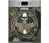 Oedim Vinilo para Lavavajillas Esqueleto con Cerveza 50x65cm, Vinilo Decorativo para lavavajillas, decoración para cocinas, Pegatina lavavajillas